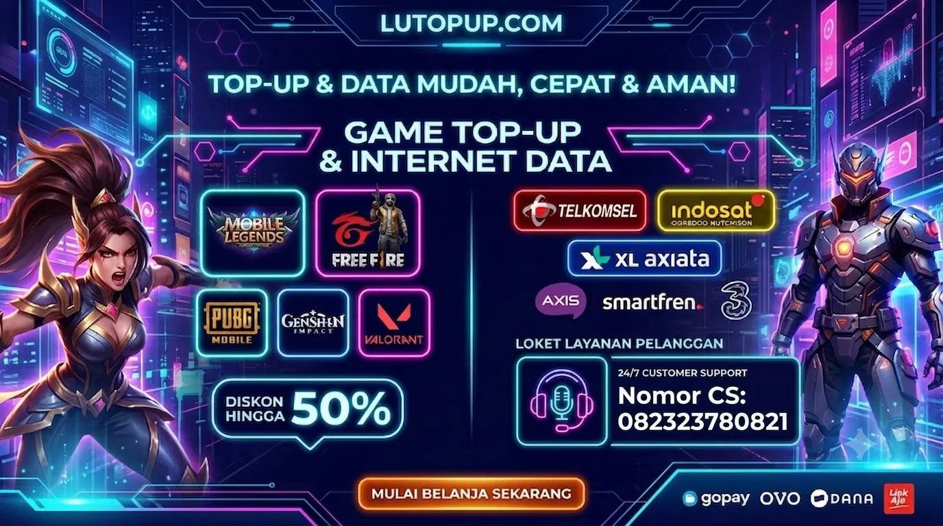 LUTOPUP Banner Promosi